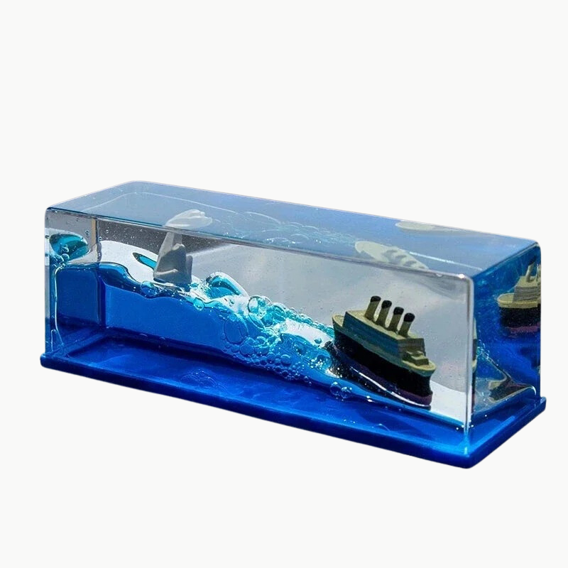 Navio decorativo ondas - TITANIC