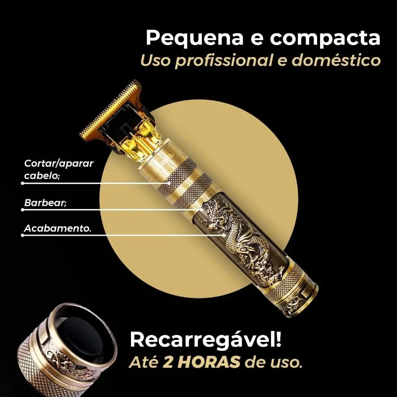 Máquina de Corte e Barba - Dragão Profissional