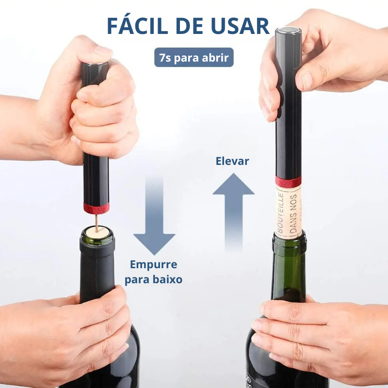 Abridor de vinho pneumático - Air Pump